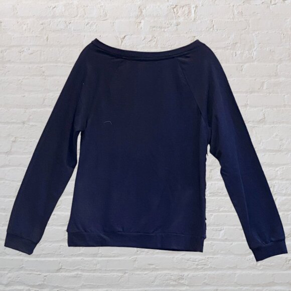 KUT FROM KLOTH -- Pullover Top, Cuffed Sleeves and Hem, Round Neck, Decor Fabric - Picture 13 of 16